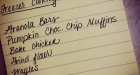 Finally! The Freezer Cooking List is done!