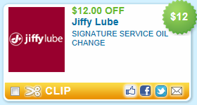 *HOT* $12.00/1 Jiffy Lube Oil Change!!!