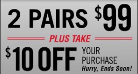 LIMITED TIME coupon! 2 pairs eyeglasses for $89 {that’s only $45 each}!