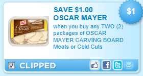 NEW $1.00/2 Oscar Mayer Carving Board Meats
