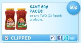 New Coupon: $0.50 Off On Any 2 Pace Products