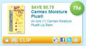 New Coupon: $0.75 Off Carmex Moisture Plus Lip Balm