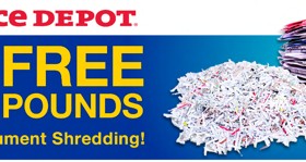 Office Depot: 5 Free Pounds of Document Shredding