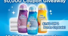 Purex 50,000 coupon Facebook Promotion starts 1/23