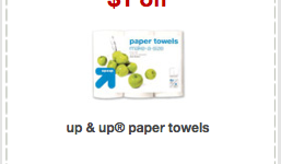 Target Up & Up Paper Towels, Free with Coupon!