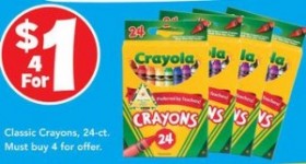 Crayola 24-ct. Crayons $0.25 at Toys R Us