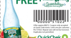 Free Poland Spring Sparkling Water at Quick Chek