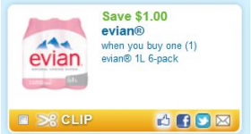 Printable Coupons: Evian Water, Ocean Spray, Reach Toothbrushes, Advil, Chex Mix and More