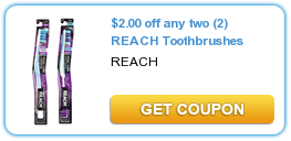 Save $2/2 Reach Toothbrushes + Rite Aid Deal!