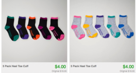 Totsy: 5-pack of Kid’s Socks for $4 shipped (new customers only)