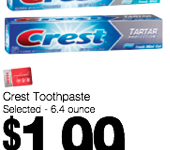 Weis: Free or Cheap Crest Toothpaste