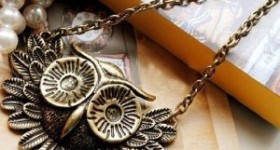 $0.89 Stocking Stuffers! Vintage Owl Necklace with gift box only $0.89 SHIPPED!