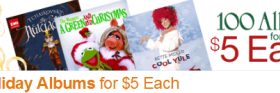 Amazon: 100 Holiday MP3 Albums for only $5