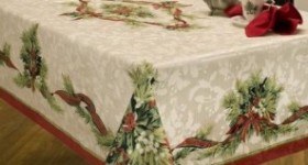 Amazon: Great deal on Christmas Table Cloth only $16.72 (Reg $49.99)
