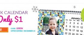 Custom Desk Calendar for $1 from York Photo