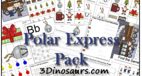 Educational Freebie: Polar Express Printable Preschool Pack