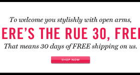 FREE Shipping At Rue La La For 30 Days!