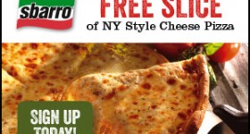 Free Slice of Sbarro Pizza