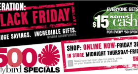 Kohl’s Black Friday: Over 500 Early Bird Specials, 15% off and More!