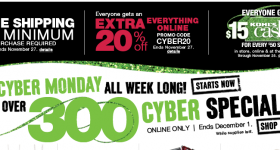 Kohl’s Cyber Monday Happening Now | 20% Off Code + Free Shipping on All Orders + $15 Kohl’s Cash!