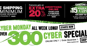 Kohl’s CyberWeek Sale: 20% off + FREE Shipping + Kohl’s Cash