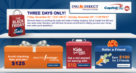 Last Day! ING Direct, Electric Orange Checking:  Free $125