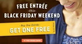 Macaroni Grill: Buy One Entree, Get One Free (November 23-25, 2012)