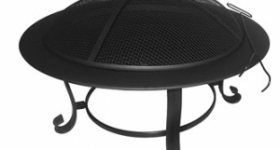 Mainstays Black Steel Fire Pit: $22