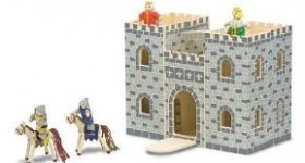 Melissa & Doug Fold & Go Wooden Castle only $27.59 shipped!