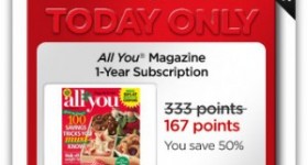 My Coke Rewards: All You Magazine One Year Subscription for 167 Points (Today Only)