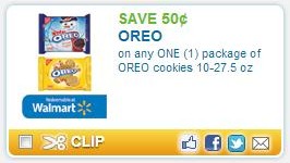 New Coupon: $0.50 Off 1 Package Of Oreo Cookies (10 – 27.5 oz)