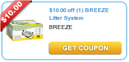 New high value coupon ~ Save $10 on a Breeze Kitty Litter System
