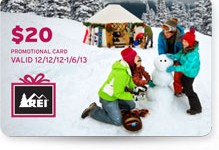 REI: FREE Shipping + FREE $20 GC with $100 purchase!