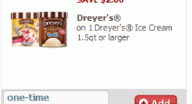 Safeway: Dreyer’s Ice Cream – only $1!! Today ONLY!