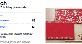 Target: Free Threshold Holiday Placemats