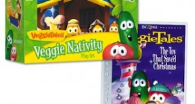 Veggie Tales Nativity Set & Christmas DVD $18.74!