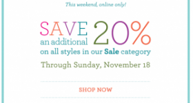 Vera Bradley: Extra 20% off all Sale Items