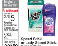Walgreens: Free Speed Stick Deodorant