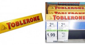 Walgreens: Toblerone Chocolate Bars – only .74 each