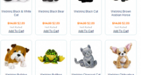 Webkinz as low as $2.49/each + $2.99 Flat Rate Shipping