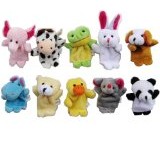 10pcs Velvet Animal Style Finger Puppets Set $3.33 Shipped