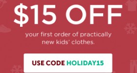 $15 Credit to Thredup (Free Clothing!)