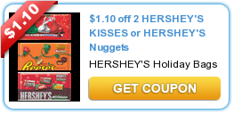 2 Hershey’s Holiday Chocolate coupons ~ Save $3.10!