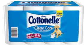 48 Double Rolls of Cottonelle Toilet Paper for $19.54 Shipped