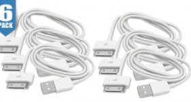 6 iPhone/iPod 3 Foot USB Data Sync Cables for $3.99 SHIPPED!!!