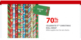 70% off Wrapping Paper at Michaels!