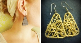 A Handmade Christmas: Paperclip Earings