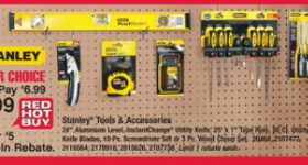 Ace Hardware: Stanley Tools – only $1.99 after rebate!