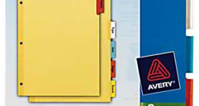 Avery 5-Tab Dividers for $0.59 shipped