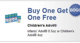 BOGO FREE Infant or Children’s Advil Printable Coupon